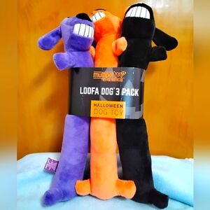 Multipet Halloween Inspired Loofa Dog Toys 3 pack